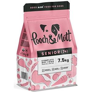 Pooch & Mutt - Alleen voedermiddel voor oudere honden (graanvrij), kip en superfood-mix, 7,5 kg