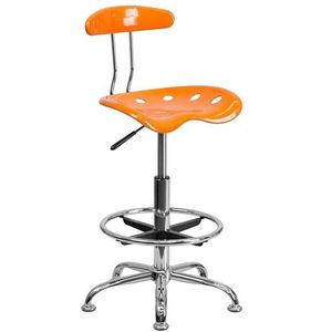 Flash Furniture Tekenkruk chroom oranje 50,8 x 43,8 x 104,14 cm