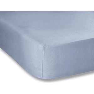 Plain Dyed Cotton Percal Denim 200TC Fitted Sheet 120 x 200 cm