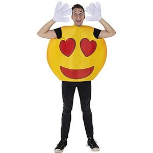 Dress Up America Smiley Hart Emoji kostuum volwassenen - eenheidsmaat
