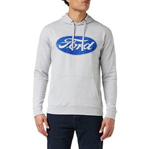 Ford Logo Hoodie voor heren met capuchon, Grijs Chinees