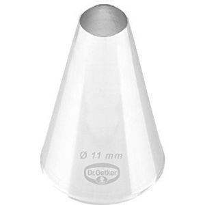 Dr. Oetker 11 mm spuitmonden perforatie taartoplegger zilver aantal: 1 stuk