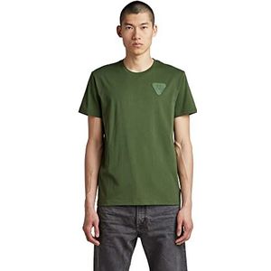 G-STAR RAW Shield Chest HD T-shirt voor heren, groen (Dk Nuri Green 336-3476), M, groen (Dk Nuri Green 336-3476)