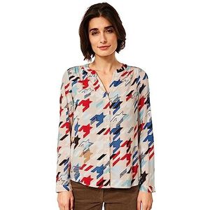 Cecil B343584 blouse met lange mouwen, Vanilla White, XL dames