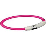Trixie Flash lichtring USB M - L (45 cm/Ø 7 mm) roze