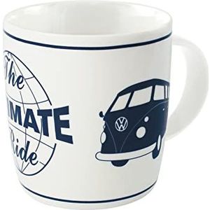BRISA VW Collection - Volkswagen grote keramische mok voor koffie, thee en cappuccino met Combi T1 Bus design (The Ultimate Experience/Wit)