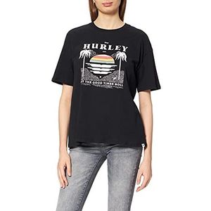 Hurley W Gooder Times Boyfriend T-shirt voor dames, Kaviaar