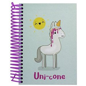 Unicone Notitieboek, 200 pagina's, gelinieerd, kleurrijk