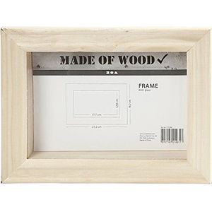 Creativ 575590 houten 3D-lijst met glas, 18.2 cm x 23.2 cm