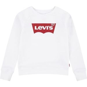 Levi's Kids Lvg Key Item Logo Crew Junior Sweatshirt voor meisjes, rood/wit