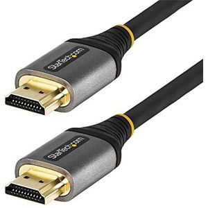 StarTech.com HDMI 2.1-kabel, 8 K, 50 cm, high-speed gecertificeerde HDMI-kabel, 4k 120Hz/8k 60Hz HDR10+ eARC, HDMI-kabel Ultra HD 8K, monitor/tv/display, TPE (HDMM21V50cm)