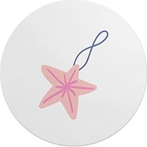 Questo Casa, Ronde muismat met antislip onderkant voor kantoor en thuis, diameter 22 cm