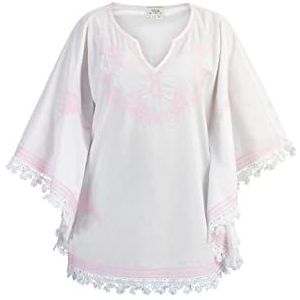 ALARY Pull pour femme, blanc/rose, XXL