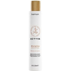 Kemon - Actyva Discipline Shampoo, hydraterend en ontwarrend voor pannenkoeken, met hyaluronzuur en amandelolie, zijdeeffect - 250 ml