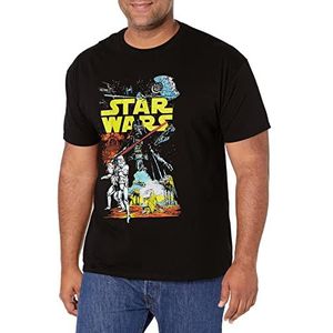 Star Wars Rebel T-shirt, grafisch, klassiek, herenoverhemd, zwart.