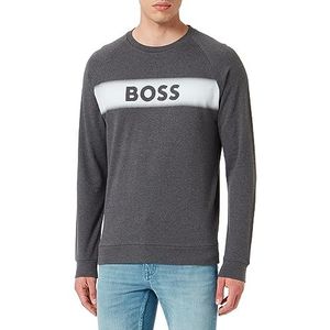 BOSS Authentiek Loungewear sweatshirt voor heren, grijs.