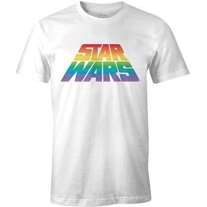 Star Wars Meswclats184 T-shirt voor heren, 1 stuk, Wit.