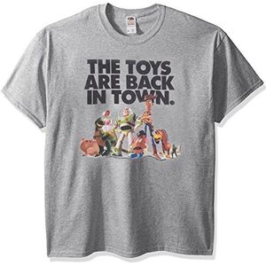 Disney Toy Story The Toys Are Back in Town Graphic T-shirt, heren, grijs gemêleerd, Athletic S, Athletic grijs gemêleerd