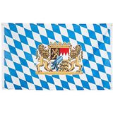 Boland 54223 Banner, Beieren, 90 x 150 cm, blauw-wit, decoratie, Oktoberfest, kerkfeest, themafeest, carnaval