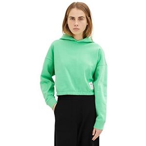 TOM TAILOR Denim Dames sweatshirt, 11052, sterk groen, L, 11052, sterk groen