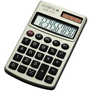 Olympia LCD1110S rekenmachine, zilver