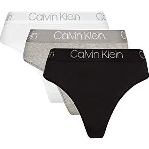 Calvin Klein 3 stuks string met hoge taille voor dames (2 stuks), Meerkleurig