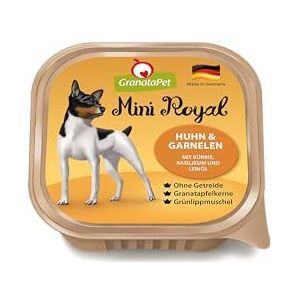 GranataPet Mini Royal Kip & Garnaal Nat Voedsel voor Honden 11-stukje van 150 g
