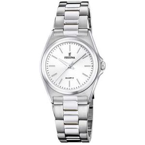 Festina Classics dames wit horloge F20553/2, klassiek, Klassiek