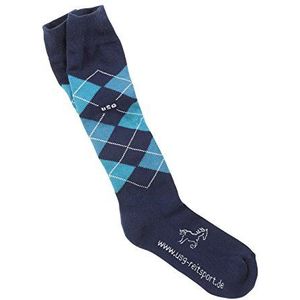 USG Caro sokken, maat 36-41, 1 paar, zwart/bruin/lichtblauw