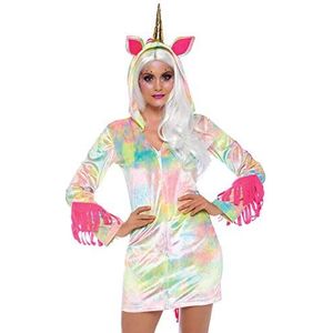 Leg Avenue Enchanted Velvet Unicorn kostuum voor volwassenen, voor dames, meerkleurig, maat XS (UK 4)