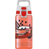 SIGG Viva One Cars drinkfles voor kinderen, met lekvrije sluiting, herbruikbare drinkfles zonder giftige stoffen, met één hand te bedienen.