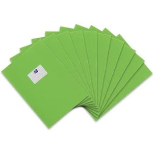 Oxford 10 x A4 enveloppen bast lichtgroen met etiket