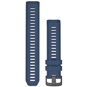 Garmin Verwisselbare 22 mm donkerblauwe siliconen armband, compatibel met de Instinct-serie, eenvoudig aan en uit te trekken, vervanging zonder gereedschap