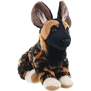 Wild Republic Afrikaans knuffeldier, Cuddlekins, mini-knuffeldier, cadeau voor kinderen, 20 cm, 10830, wilde hond uit Afrika