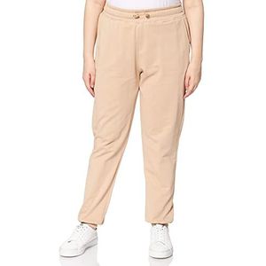 NA-KD Basic sweatpants met logo voor dames, Beige