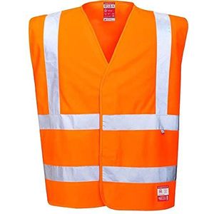 Portwest Antistatisch vest met hoge zichtbaarheid, vlambestendig, maat L/XL, kleur: oranje, FR71ORRL/XL