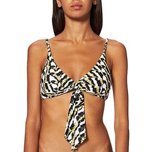 Seafolly Dames Bikini Twist Tie Front Bralette, olijfolie