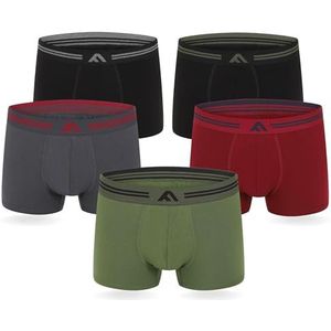 FM London Super Soft Bamboo heren Boxershorts (5-Pack), Modieus, M