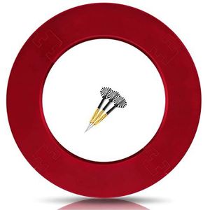 Surround-toren voor dartborden van alle merken – dartborden – collectie – rode ring – stabiele rand van hoge kwaliteit – wandbescherming voor het doel zonder extra montage