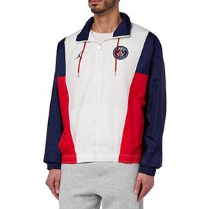 Nike Jordan PSG Track Sweatshirt voor heren, wit/midnight navy, M