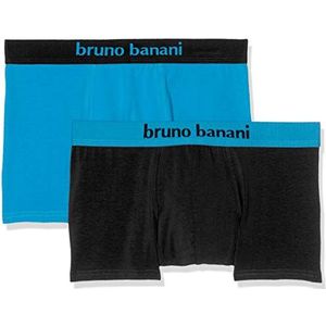 bruno banani Set van 2 retroshorts voor heren, meerkleurig (aquamarijn/zwart 2150)