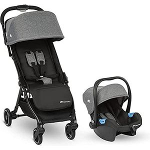 Bebeconfort Bonny Duo reissysteem, kinderwagen voor baby´s, met autostoeltje, vanaf de geboorte tot circa 4 jaar, 0-22 kg. Black Chic