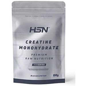 Creatine monohydraat poeder van HSN | smaakloos 150 g = 43 ingenomen per verpakking | 100% zuiver creatine-monohydraat zonder toevoeging | niet-GMO, veganistisch, glutenvrij