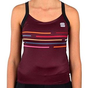 Sportful T-shirt V Lodrome W Top pour femme, bordeaux, XXL