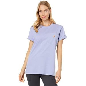 Carhartt K87 Loose Fit, korte mouw Pocket T-shirt Work Utility dames T-shirt (1 stuk), Heather zoete lavendel