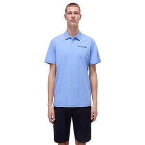Napapijri Egea Jersey Short Sleeve Polo Shirt Blue Size L, Blue Flower, L
