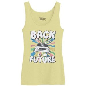 Retour vers le Futur Wobafudtk002 Tanktop voor dames (1 stuk), Geel.