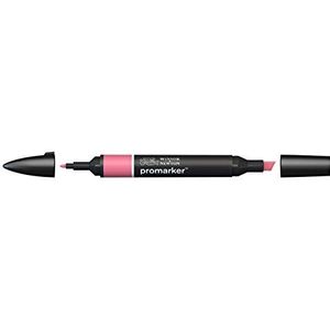 Winsor & Newton ProMarker 0203256 professionele markeerstiften, 2 fijne en brede punten, voor tekeningen, design en lay-out, antiek roze