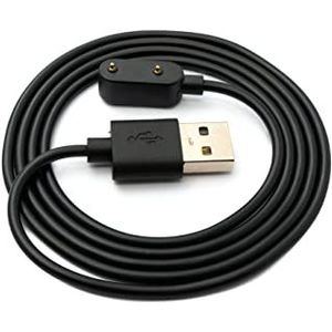 SYSTEM-S USB 2.0-kabel 100 cm voor Oppo Band 2 Smartwatch zwart