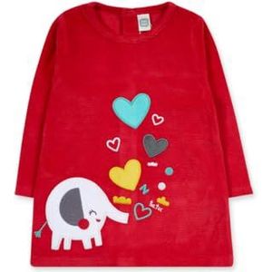 Tuc Tuc Gebreide meisjesjurk rode kleur P'tit Zoo collectie, Rood